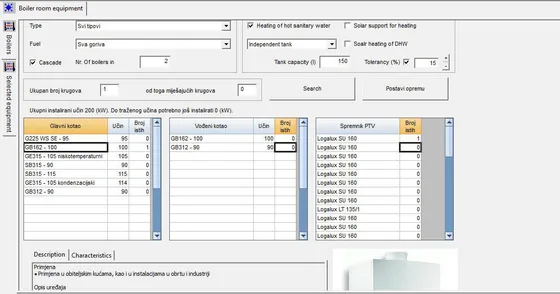 Boiler room equipment – IntegraCAD screenshot